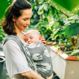 Birdy White Noise Woven Wrap by LennyLamb LennyLamb at Little Zen One