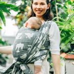 Birdy White Noise Woven Wrap by LennyLamb LennyLamb at Little Zen One