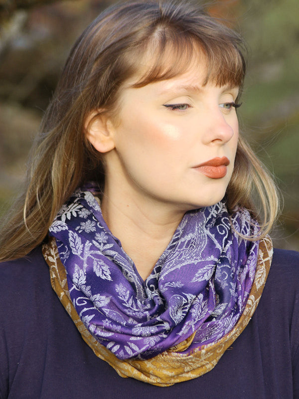 Briarwood Royalet Infinity Loop Scarf by Oscha Oscha at Little Zen One