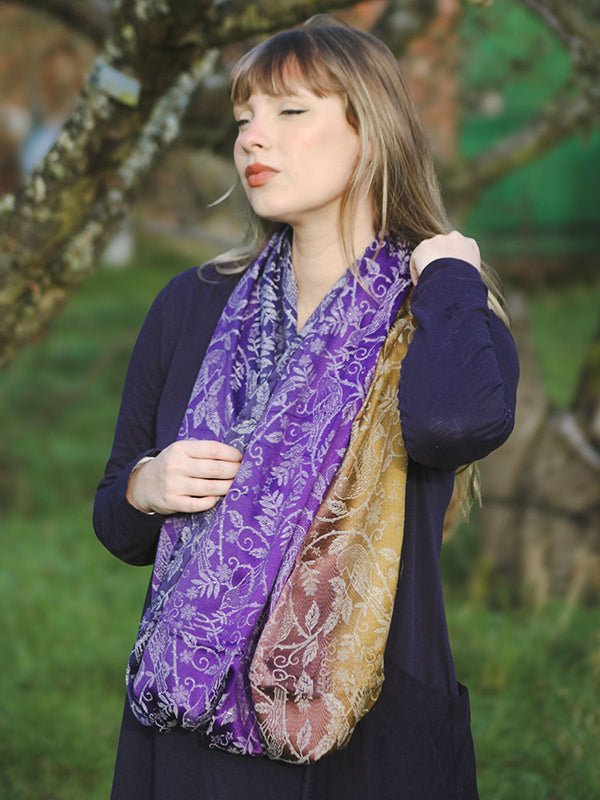 Briarwood Royalet Infinity Loop Scarf by Oscha Oscha at Little Zen One