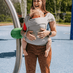 Broadway Grey Everyday Half Buckle Baby Carrier by Beachfront Baby - Half Buckle CarrierLittle Zen One4157025906