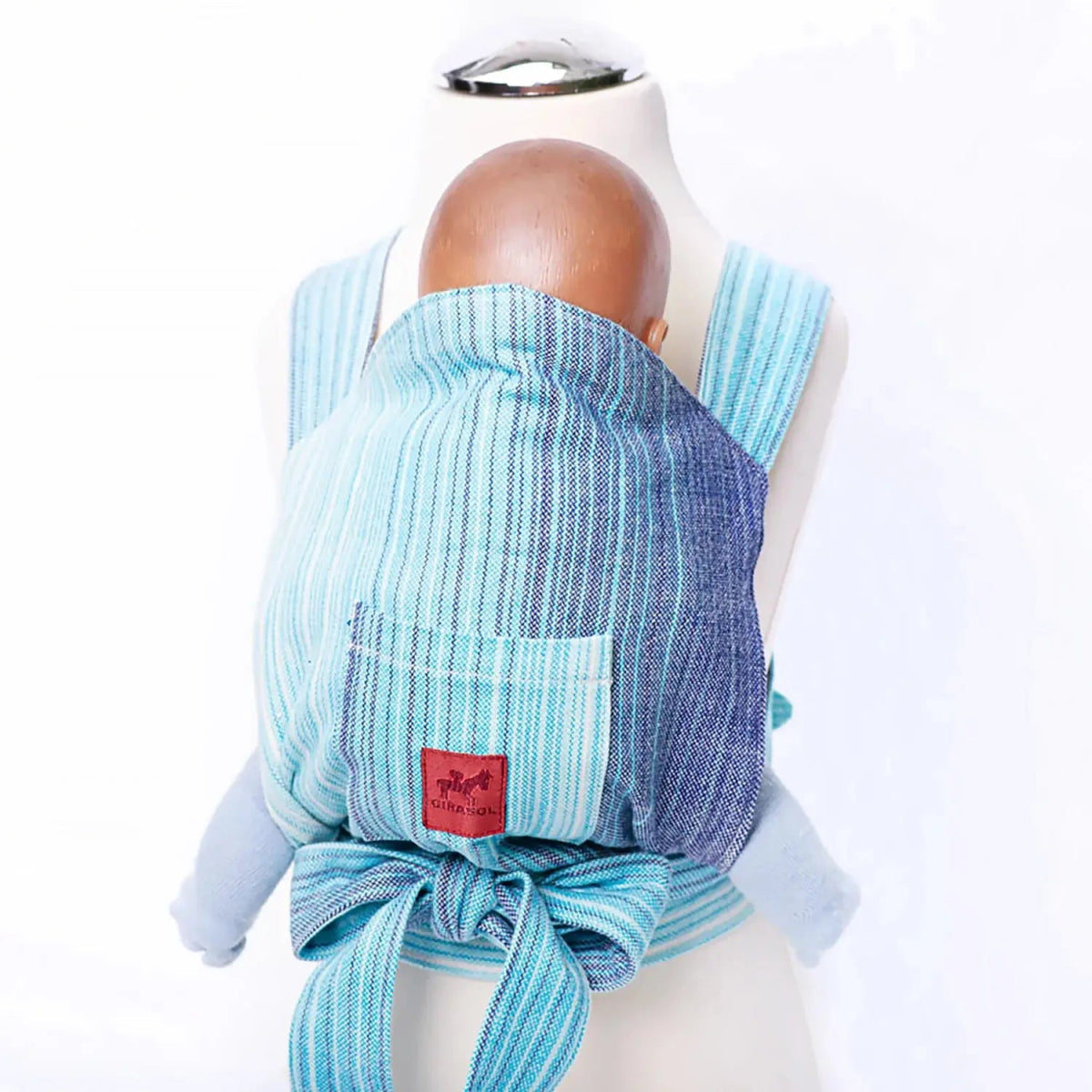 Candy Clouds blue Mini MySol Doll Carrier by Girasol - Baby Carrier AccessoriesLittle Zen One86112592