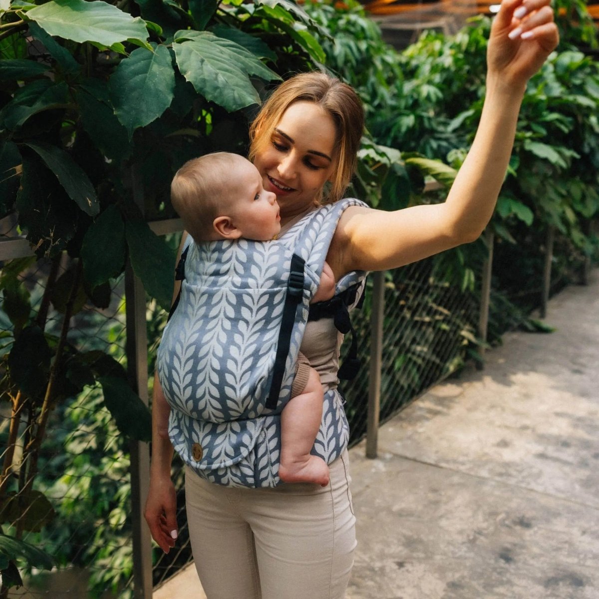 Catkin Willow LennyLight Baby Carrier by LennyLamb - Buckle CarrierLittle Zen One5907557785426