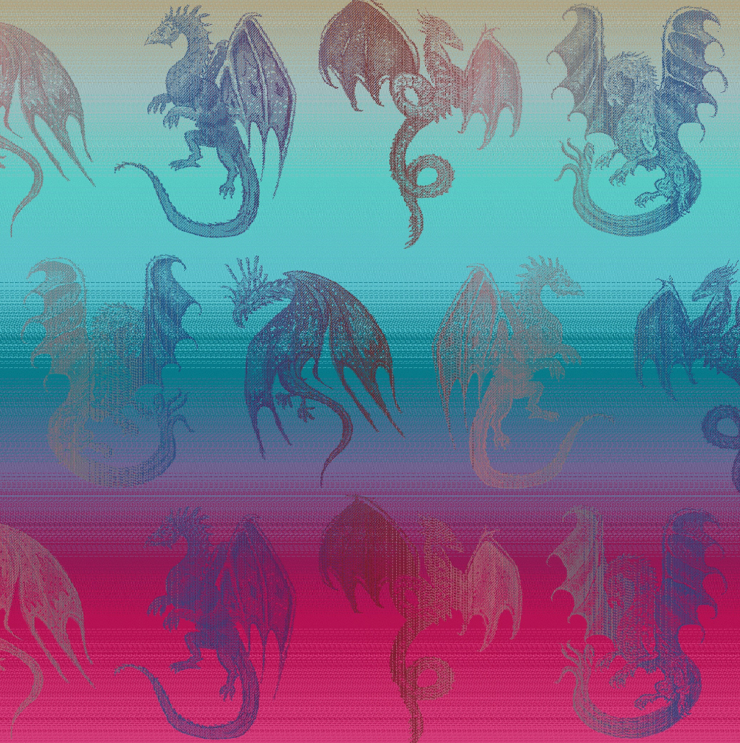 Dragon Blaze Fabric Piece by LennyLamb LennyLamb at Little Zen One