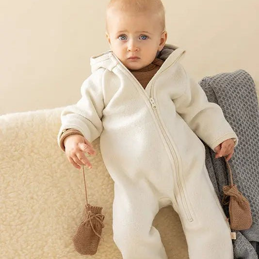 Disana Baby Mittens 100 Organic Wool Knit Caramel Baby Carrier Accessories