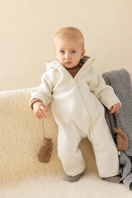 Disana Baby Mittens 100% Organic Wool Knit - Caramel - Baby Carrier AccessoriesLittle Zen One4255796707169