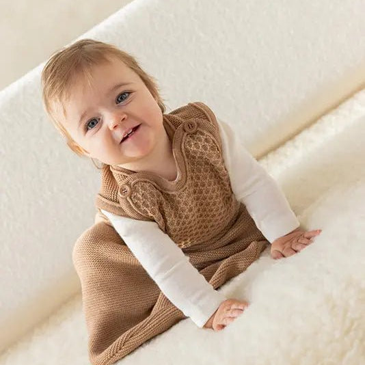 Disana Baby Sleeping Bag 100 Merino Wool Knit Caramel Baby Carrier Accessories