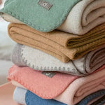 Disana Doubleface Boiled Wool Baby Blanket Caramel Natural Home Hobby