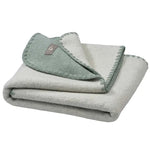 Disana DoubleFace Boiled Wool Baby Blanket - Jade/Natural - Home & HobbyLittle Zen One4255796730426