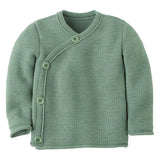 Disana Knit Wrap Cardigan Organic Merino Wool - Jade - Baby Carrier AccessoriesLittle Zen One4255796702225
