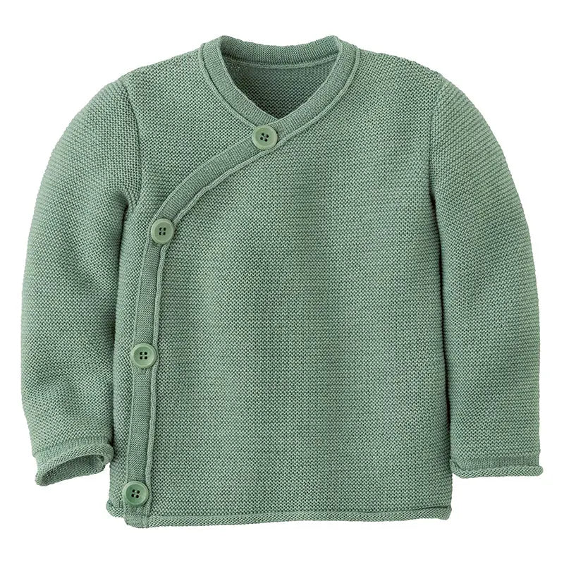 Disana Knit Wrap Cardigan Organic Merino Wool - Jade - Baby Carrier AccessoriesLittle Zen One4255796702225
