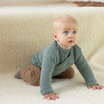 Disana Knit Wrap Cardigan Organic Merino Wool - Jade Disana at Little Zen One