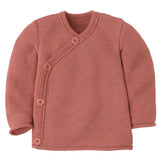 Disana Knit Wrap Cardigan Organic Merino Wool Soft Pink Baby Carrier Accessories