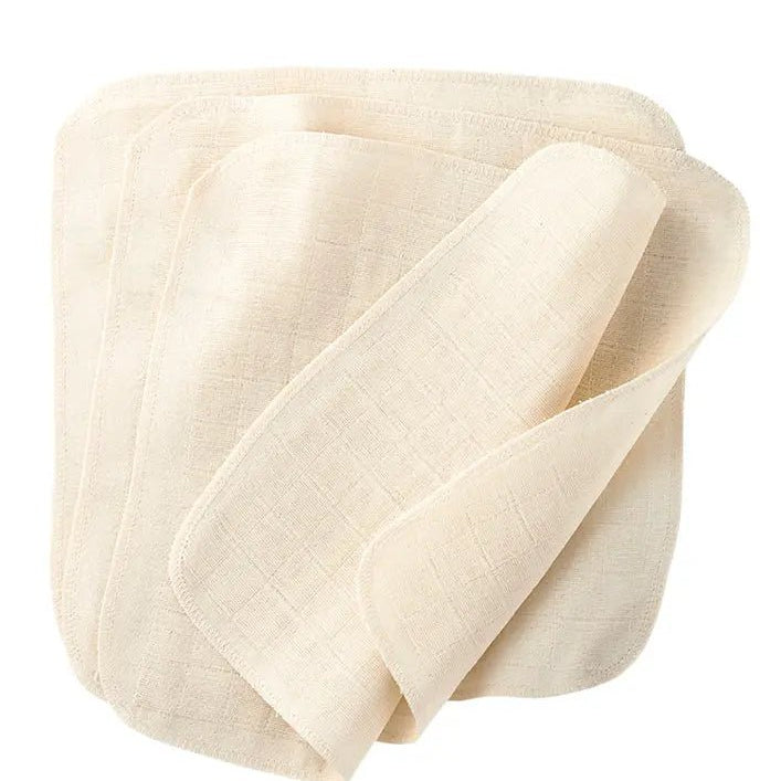 Disana Muslin Washcloth Natural Pack of 5baby Carrier Accessories
