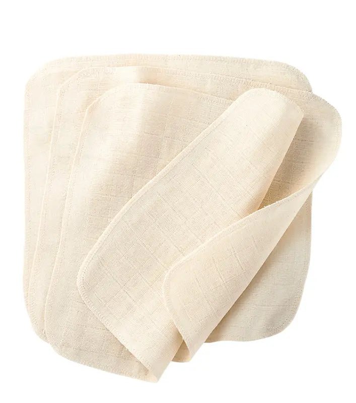 Disana Muslin Washcloth - Natural (Pack of 5) - Baby Carrier AccessoriesLittle Zen One4250021624716