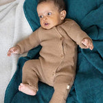 Disana Organic Merino Wool Knit Baby Coverall - Caramel - Baby Carrier AccessoriesLittle Zen One4250021656274