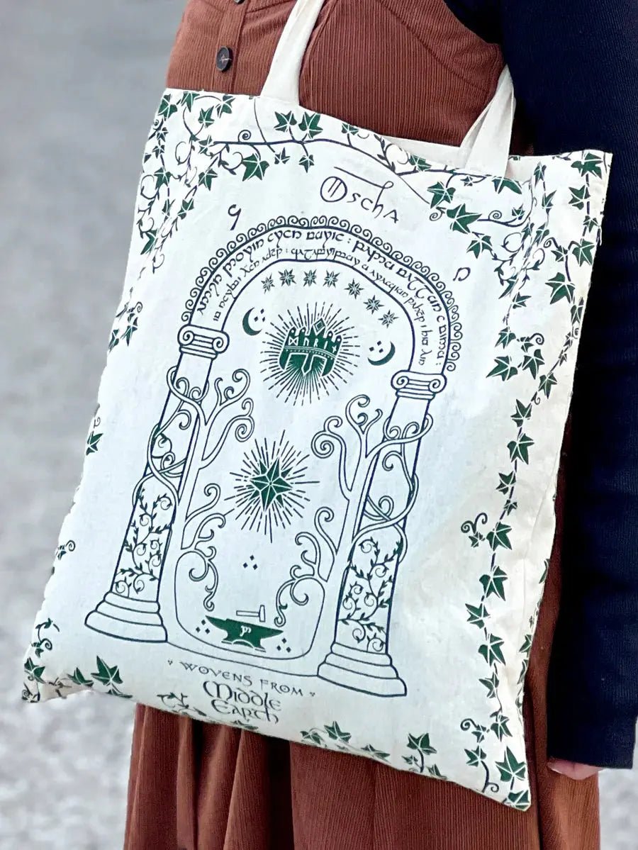 Doors of Durin Eco Tote Bag by Oscha Bags