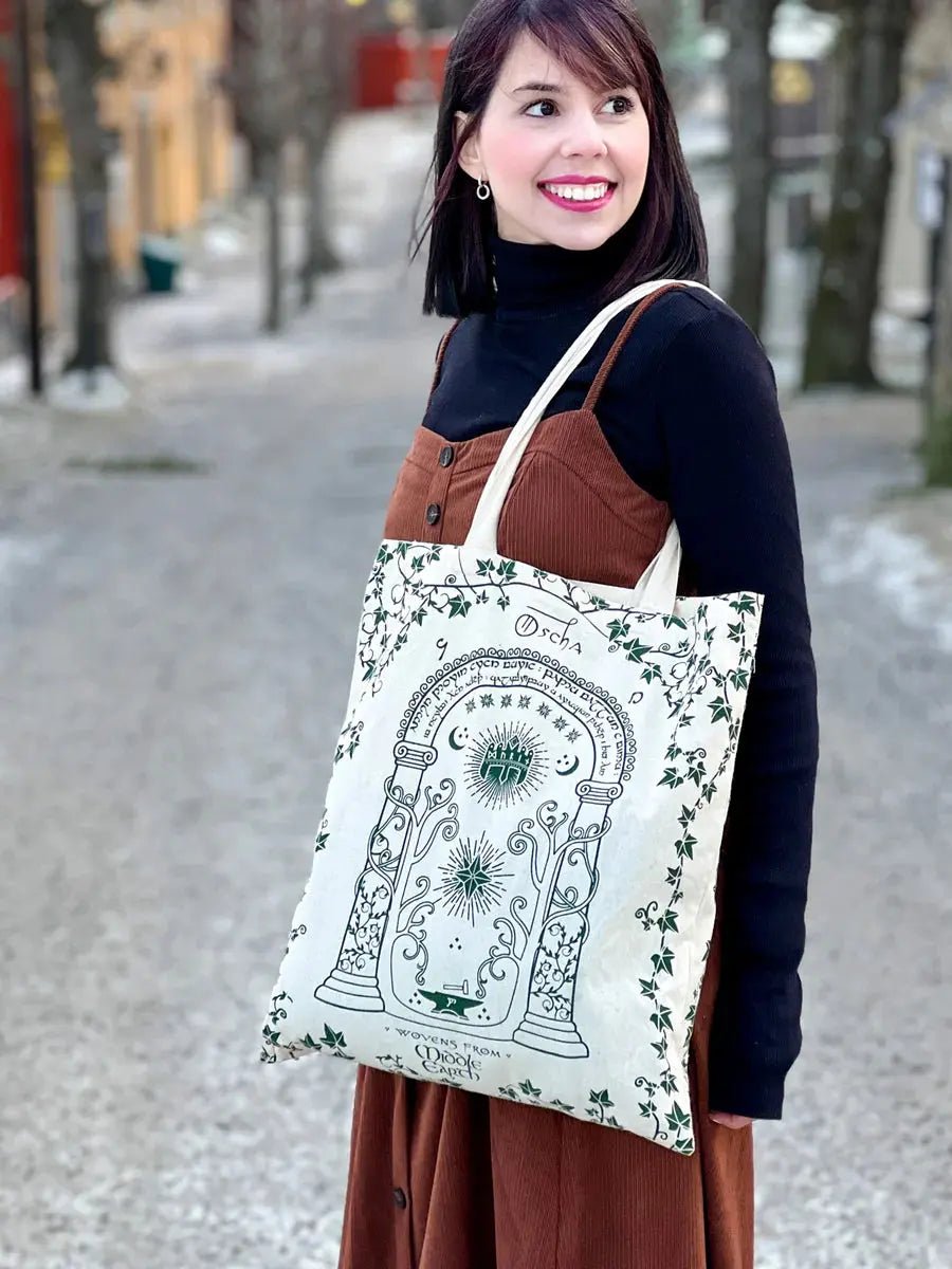 Doors of Durin Eco Tote Bag by Oscha Bags
