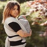 Doubleface Dawn Grey Hybrid Jersey Wrap by Didymos Hybrid Wrap