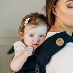 Ebony Black Drool Pads & Reach Straps by LennyLamb - Baby Carrier AccessoriesLittle Zen One5907557781534