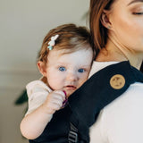 Ebony Black Drool Pads & Reach Straps by LennyLamb - Baby Carrier AccessoriesLittle Zen One5907557781534