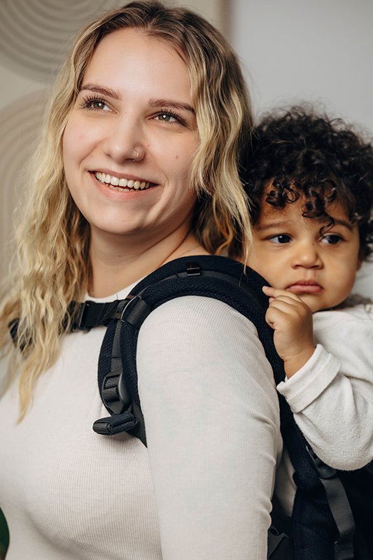 Ebony Black LennyPreschool Carrier by LennyLamb - Buckle CarrierLittle Zen One5907557761017