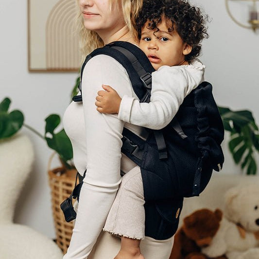 Ebony Black LennyPreschool Carrier by LennyLamb - Buckle CarrierLittle Zen One5907557761017