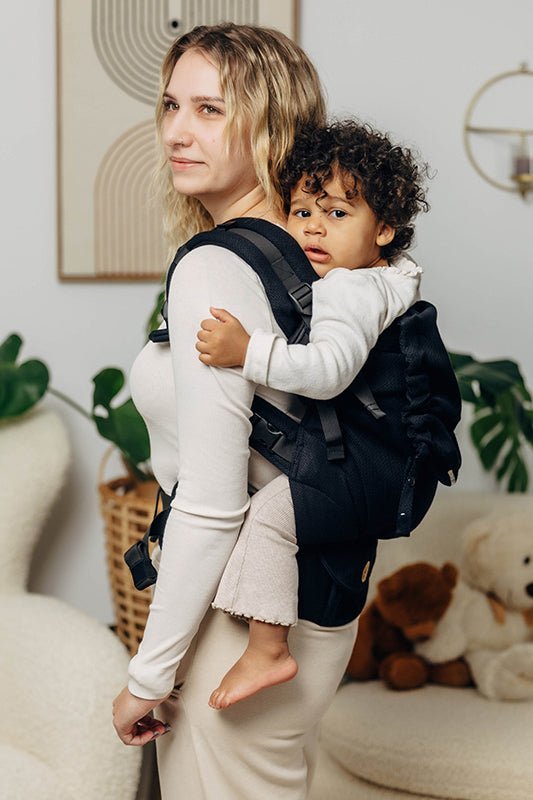 Ebony Black LennyPreschool Carrier by LennyLamb - Buckle CarrierLittle Zen One5907557761017