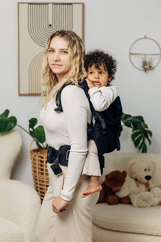 Ebony Black LennyPreschool Carrier by LennyLamb - Buckle CarrierLittle Zen One5907557761017