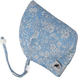 Emily Belle Sky Liberty of London Cotton Print Infant and Toddler UPF50+ Sun Protection Bonnet - Baby Carrier AccessoriesLittle Zen One83047504