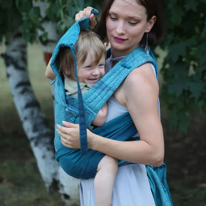 Fronds Glade Toddler Cairis Half Buckle by Oscha - Half Buckle CarrierLittle Zen One41143376