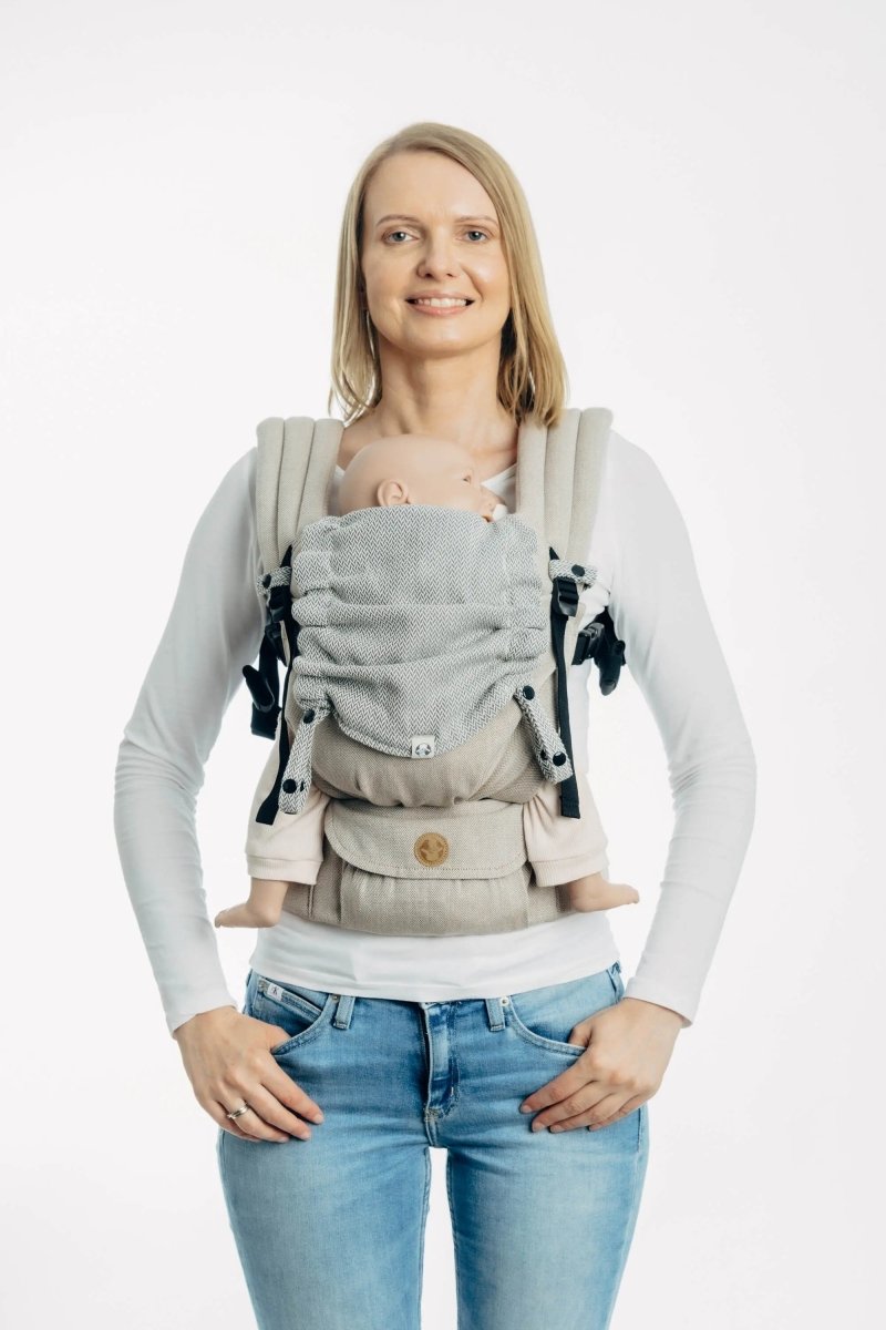 Grey Baby Carrier Hood
