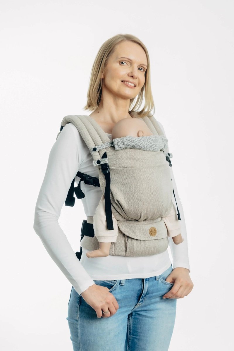 Grey Baby Carrier Hood