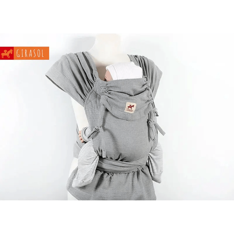 Grey Herringbone Wrapmysol Half Buckle