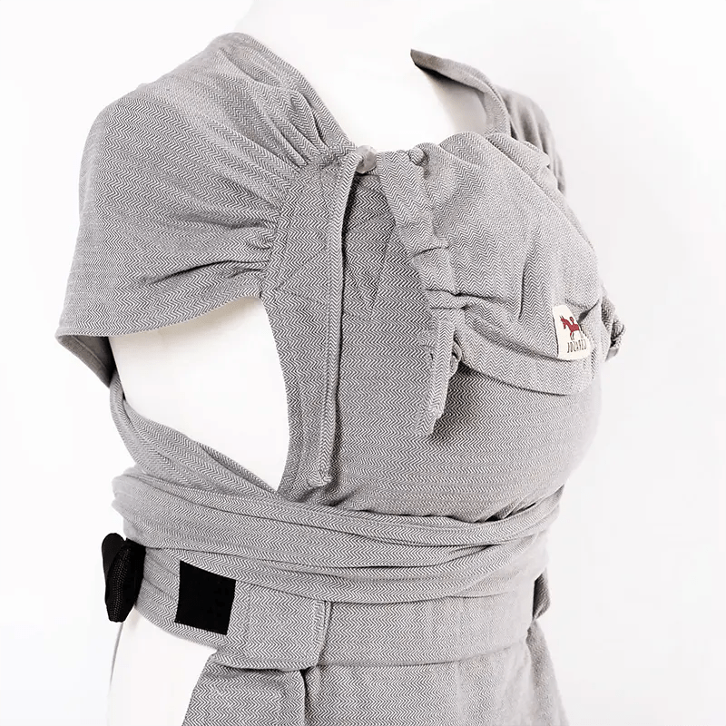 Grey Herringbone WrapMySol Half Buckle by Girasol - Half Buckle CarrierLittle Zen One4157026048