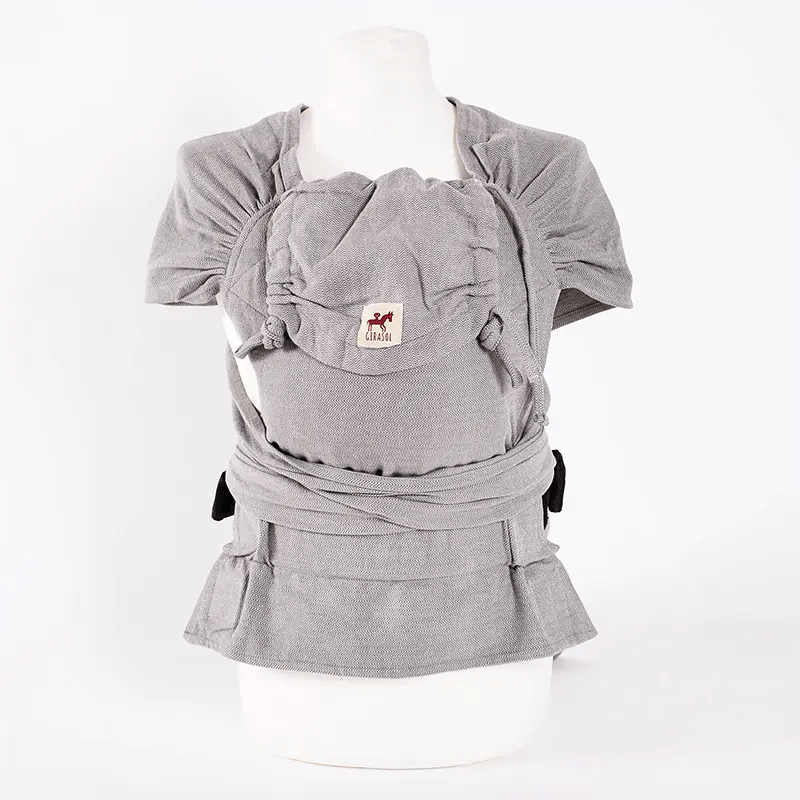 Grey Herringbone Wrapmysol Mei Tai