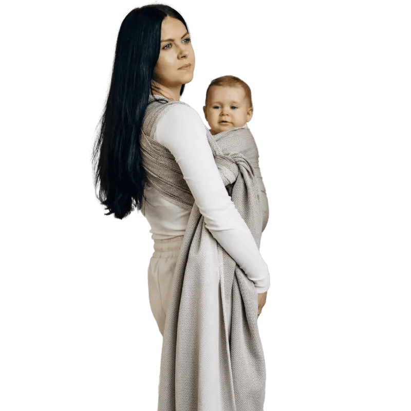 Herringbone Almond Woven Wrap by LennyLamb - Woven WrapLittle Zen One5907557781329