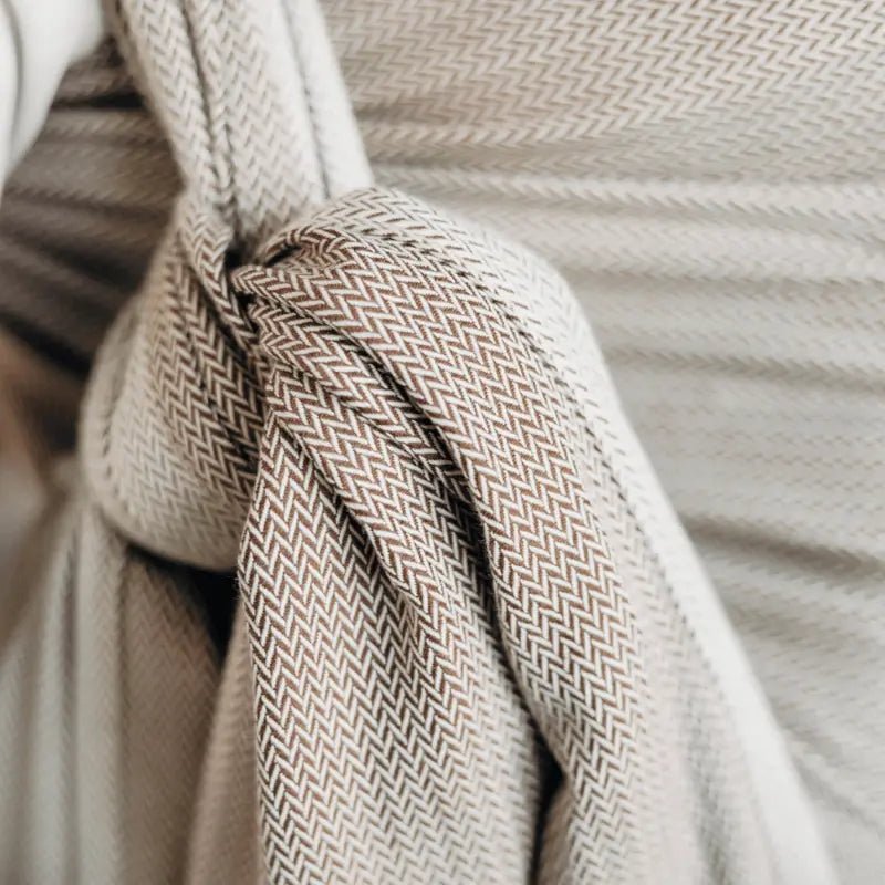Herringbone Almond Woven Wrap