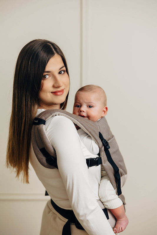 Herringbone Cafe Latte LennyLight by Lennylamb LennyLamb at Little Zen One