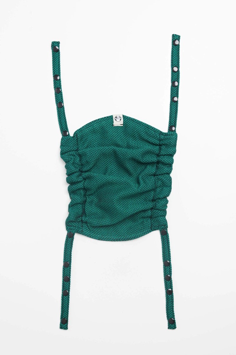 Herringbone Emerald Baby Carrier Hood by LennyLamb - Baby Carrier AccessoriesLittle Zen One65790800