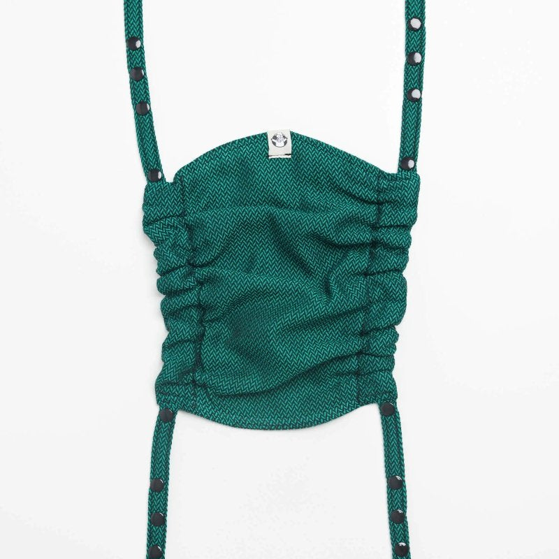 Herringbone Emerald Baby Carrier Hood by LennyLamb - Baby Carrier AccessoriesLittle Zen One65790800