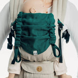 Herringbone Emerald Baby Carrier Hood by LennyLamb - Baby Carrier AccessoriesLittle Zen One65790800