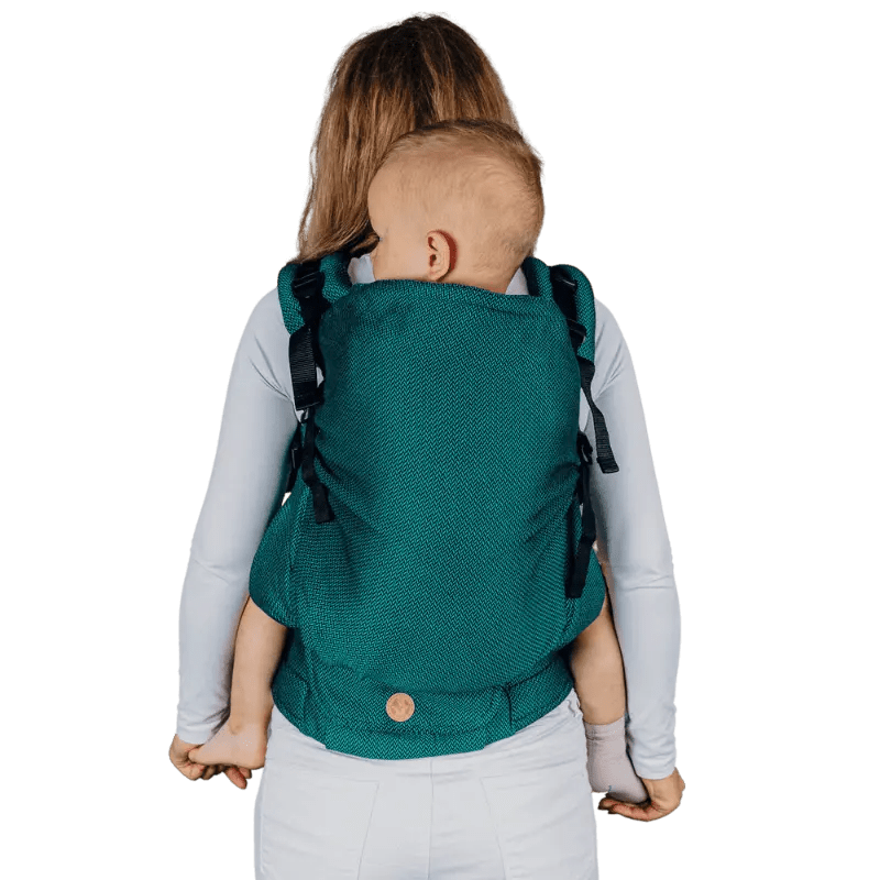 Herringbone Emerald LennyPreschool Carrier by LennyLamb - Buckle CarrierLittle Zen One5907557769594