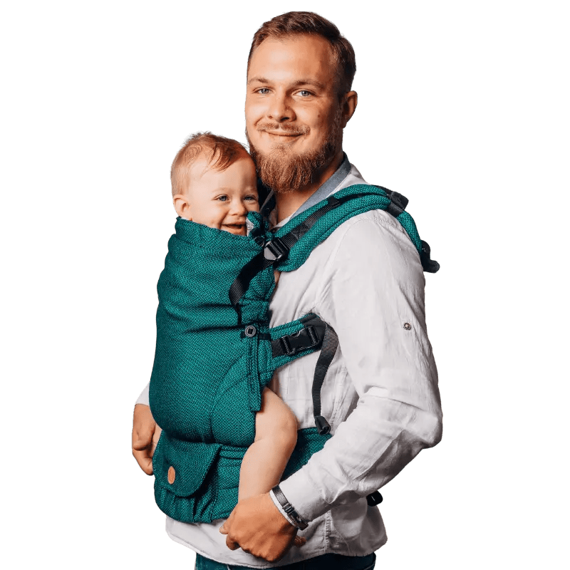 Herringbone Emerald LennyUpGrade by LennyLamb - Buckle CarrierLittle Zen One5907557722476