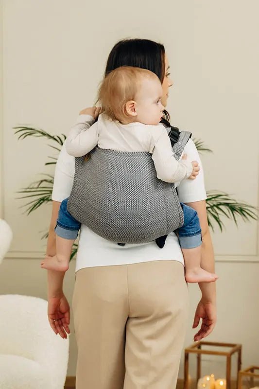 Herringbone Ombre Grey Toddler Onbuhimo Pro