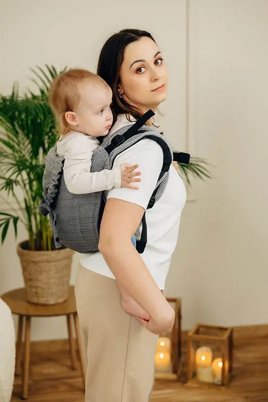Herringbone Ombre Grey Toddler Onbuhimo Pro