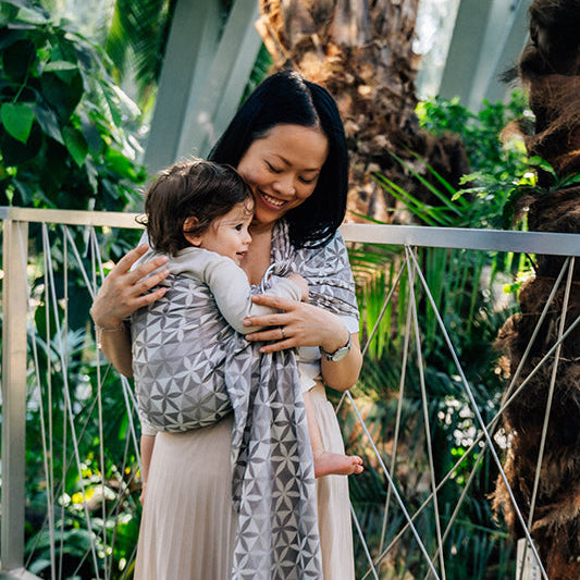 Hexaflowers Mirror Ring Sling by LennyLamb LennyLamb at Little Zen One