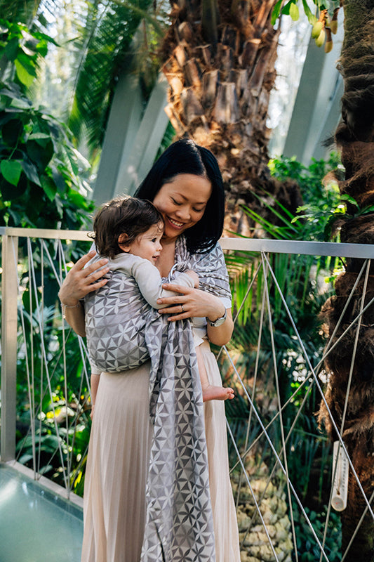 Hexaflowers Mirror Ring Sling by LennyLamb LennyLamb at Little Zen One