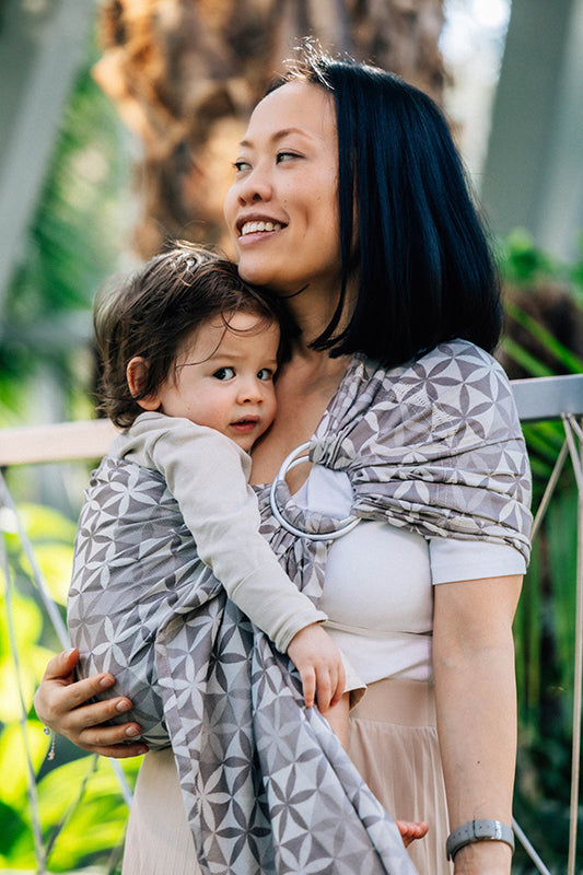 Hexaflowers Mirror Ring Sling by LennyLamb LennyLamb at Little Zen One