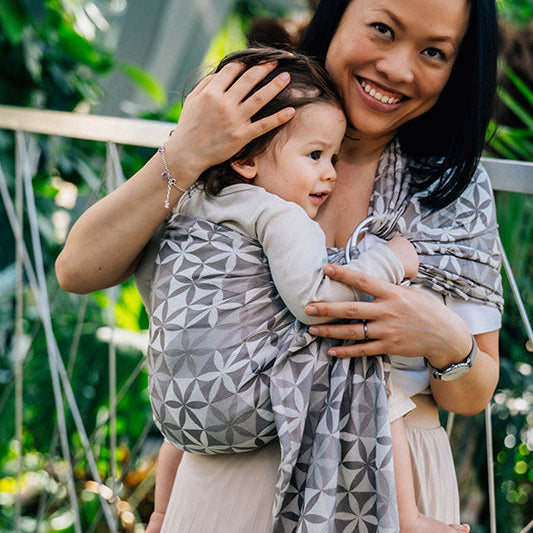 Hexaflowers Mirror Ring Sling by LennyLamb LennyLamb at Little Zen One